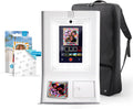 HP Sprocket Fotobooth Machine Instant Kleur Foto Printer (Wit) STARTER Bundel + Zink Papier (100 Vellen) + Gepolsterde Draagtas