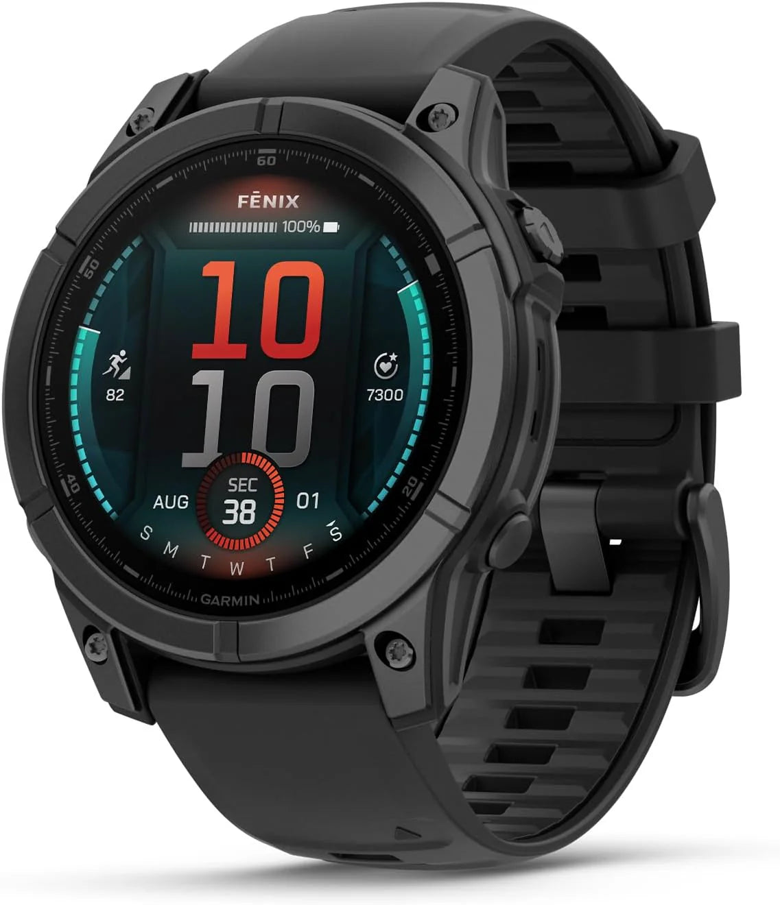 Garmin fēnix E - 47mm - AMOLED Multisport Smartwatch - Sportspecifieke workouts - 100+ sport-apps - 10ATM Waterdicht - tot 16 dagen batterij - Donkergrijs/zwart