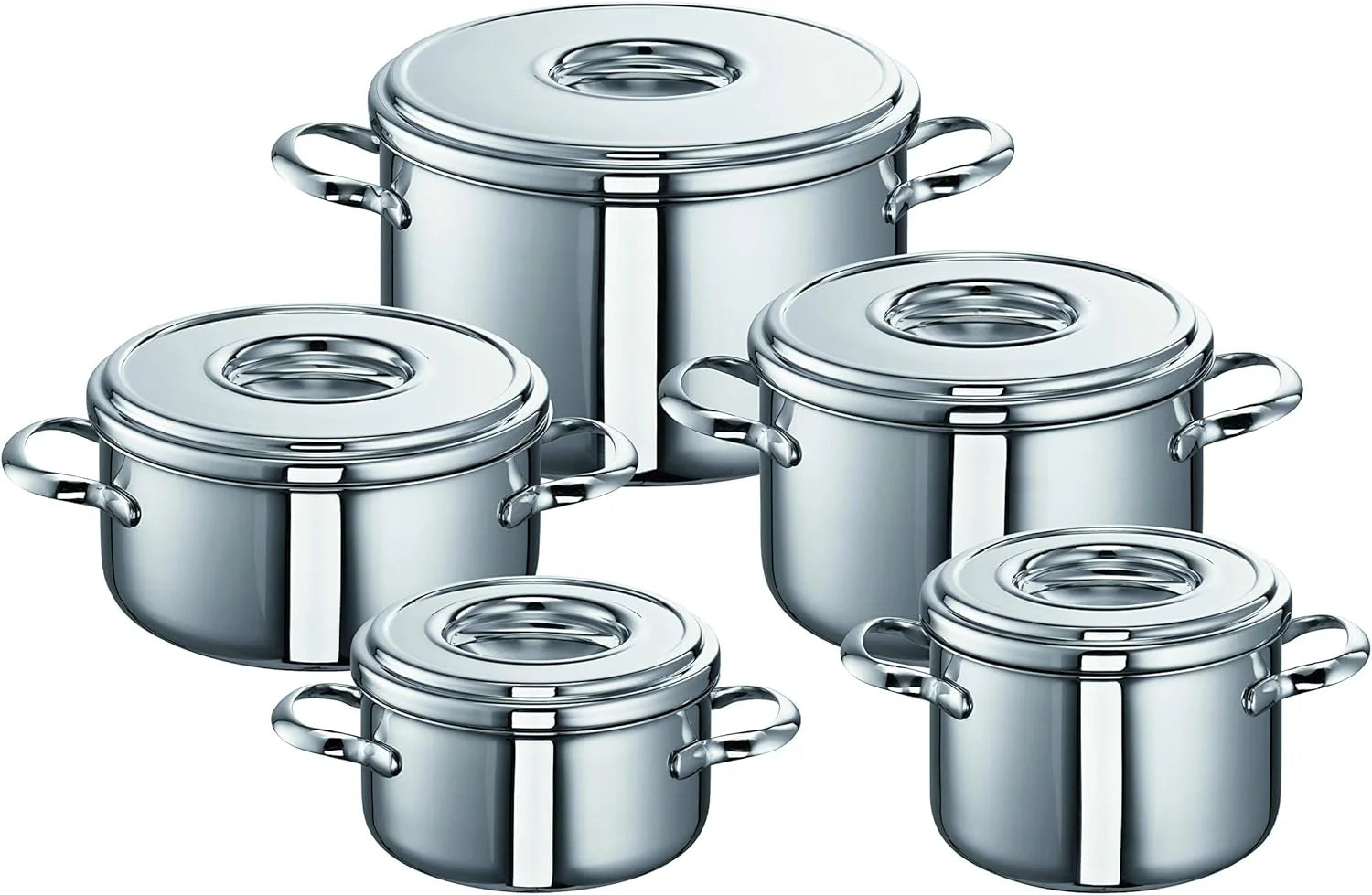 Schulte Ufer Set131 Mega-set Romana i 5-delig, zilver