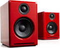 Audioengine A2 draadloze Bluetooth tafelluidsprekers - 60W computerluidsprekers voor muziek en gamen(Red)
