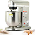 Commerciële keukenmixer, elektrische staande mixer, 3 snelheden, kantelbare kop, keukenmixer voor het maken van deeg, 5 liter (Silver 5L)(Silver/10L)