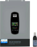 DATOUBOSS 11 KW hybride omvormer op zonne-energie, 48 V zuivere sinus omvormer met 150 A MPPT zonne-laadregelaar, ondersteunt batterijloze werking, BMS-beveiligingssysteem, voor 48 V lithium(48V-6200W+WiFi-Modul)