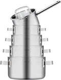 Sola Pannenset Juvia 5-Delig RVS - Downdraft geschikt - Kookpan ø 16, 18, 20, 24 cm  Steelpan ø 16 cm - geschikt voor alle warmtebronnen(5-delig)