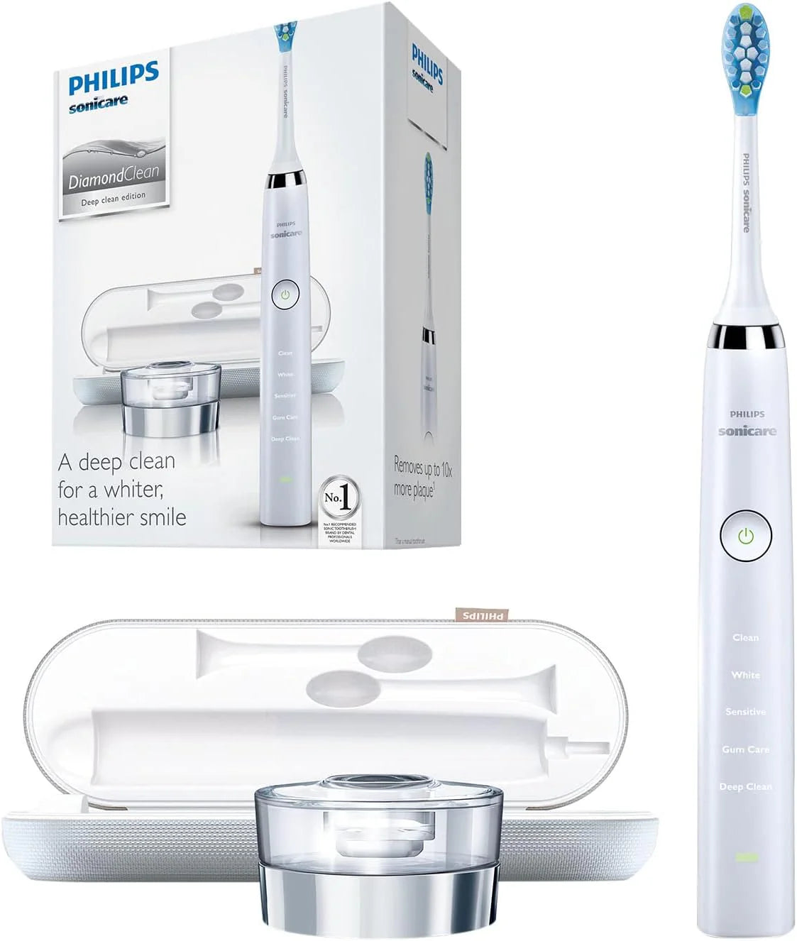 Philips Sonicare DiamondClean Elektrische tandenborstel, met UK-scheerapparaat, stekker