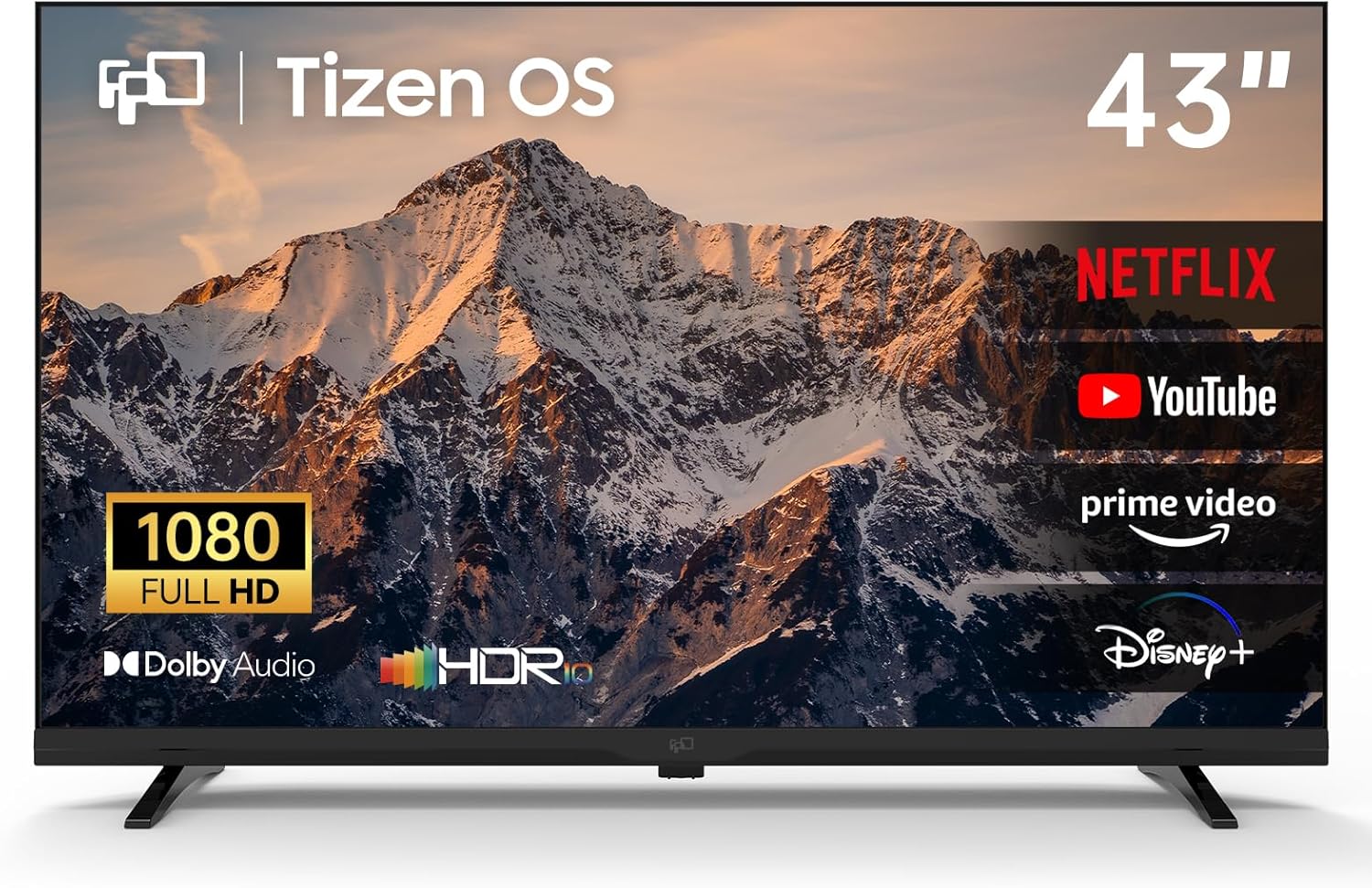 FPD 50 Inch Smart TV, 4K LED Google TV met Google Play, Ingebouwde Google Cast, HDR 10, MEMC, Spraakafstandsbediening, Dolby Atmos  Vision, UHD Stream Live Televisie (CG50)(43 inch Tizen TV)