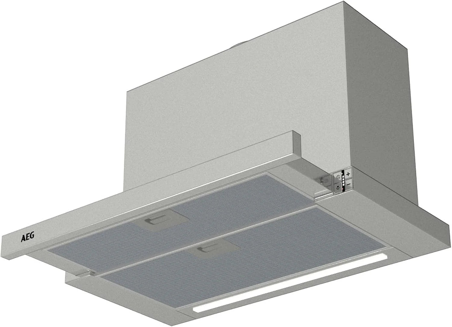 AEG DPE5660M afzuigkap Semi-inbouw (uittrekbaar) Grijs 495 m³/uur A