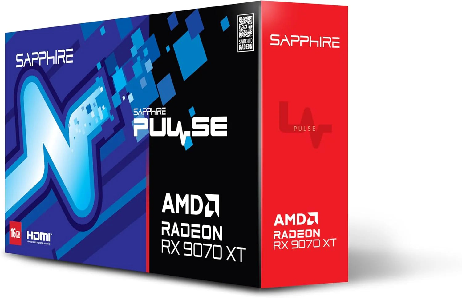 Sapphire PULSE AMD RADEON™ RX 9070 XT GAMING 16 GB DUBBELE HDMI/DUBBELE DP