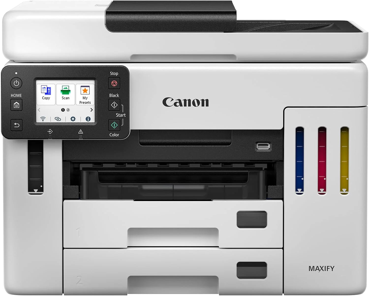 Canon MAXIFY GX7150 Printer voor Zakelijk Gebruik – Voor Printen, Scannen en Kopiëren in Kleur – Professionele MegaTank Inkjet met Wi-Fi, Ethernet en USB Ondersteuning