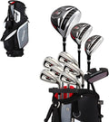 Precieze M5 Complete golfset voor heren, inclusief titanium driver, S.S. Fairway, S.S. Hybrid, S.S. 5-PW ijzers, putter, standbag, 3 H/C's(Right Hand Tall Size +1")