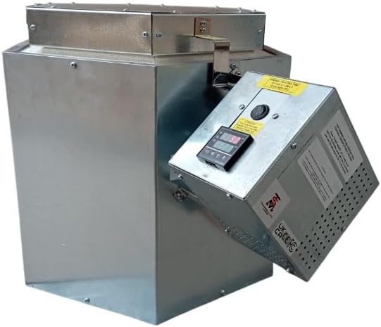 Elektrische oven met bovenlader voor huishoudelijk gebruik, 1240 °C/2264 °F, met een kamer van 16 kubieke liter en eenvoudig te gebruiken temperatuur-/tijdregelaar