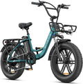 ENGWE Elektrische fiets voor volwassenen, 20 x 4,0 inch (20 x 4,0 inch), elektrische fiets voor dames, 7 snelheden, 250 W, afneembare accu 48 V, 13 Ah, autonomie tot 120 km L20/L20 Boost(Groen/L20 BOOST)