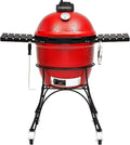 Kamado Joe KJ13RH Draagbare Veelzijdige Kamado Charcoal Grill, Blaze Red(Stijlvol)