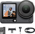 DJI Osmo Action 6 Essentiële Combo, onderwater-actiecamera, 1/1,1″ vierkante sensor, 50 GB opslag, f/2,0-f/4,0 variabel diafragma, koudebestendig, 4 uur batterij, 8K voor dagelijks gebruik(Standard Combo/Snel vastleggen)