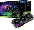 PNY GeForce RTX 5080 ARGB Overclocked Triple Fan 16 GB GDDR7 Reflex 2 RTX AI DLSS4