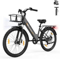 26” Elektrische Fiets Voor Volwassenen, 250W Motor Met 36V 13AH Verwijderbare Batterij, 45nm Koppel, 25KM/H Bij 100KM, Voordelige Elektrische Fiets