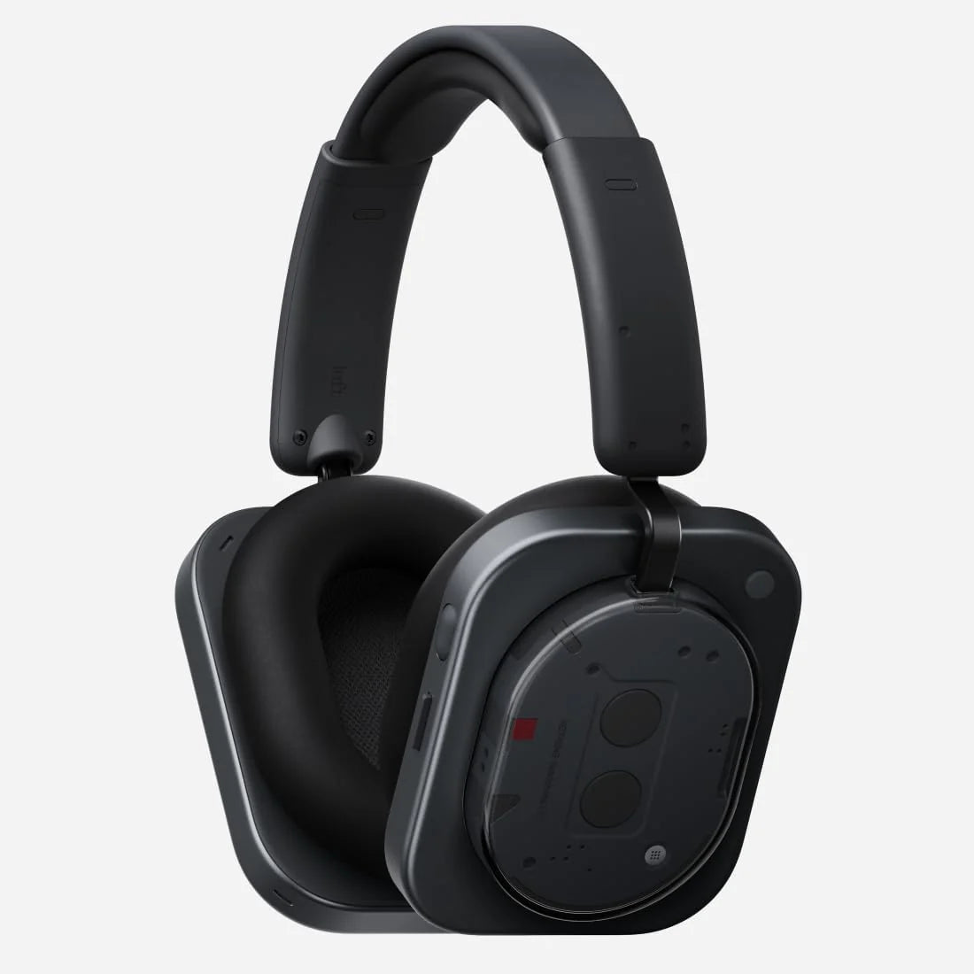 Nothing Headphone (1) Draadloze Over-Ear Koptelefoon met ANC, tot 80 uur batterij, Hi-Res, ruimtelijk geluid, waterbestendig – Wit(Zwart)