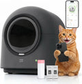 Zelfreinigende kattenbak Automatische HHOlove met 360 veiligheidssensoren, geurcontrole, realtime gezondheids- en gewichtsmonitor, ultrastil, 60 l, grote capaciteit voor meerdere katten, 2026 Ver(DARK GRIJS)