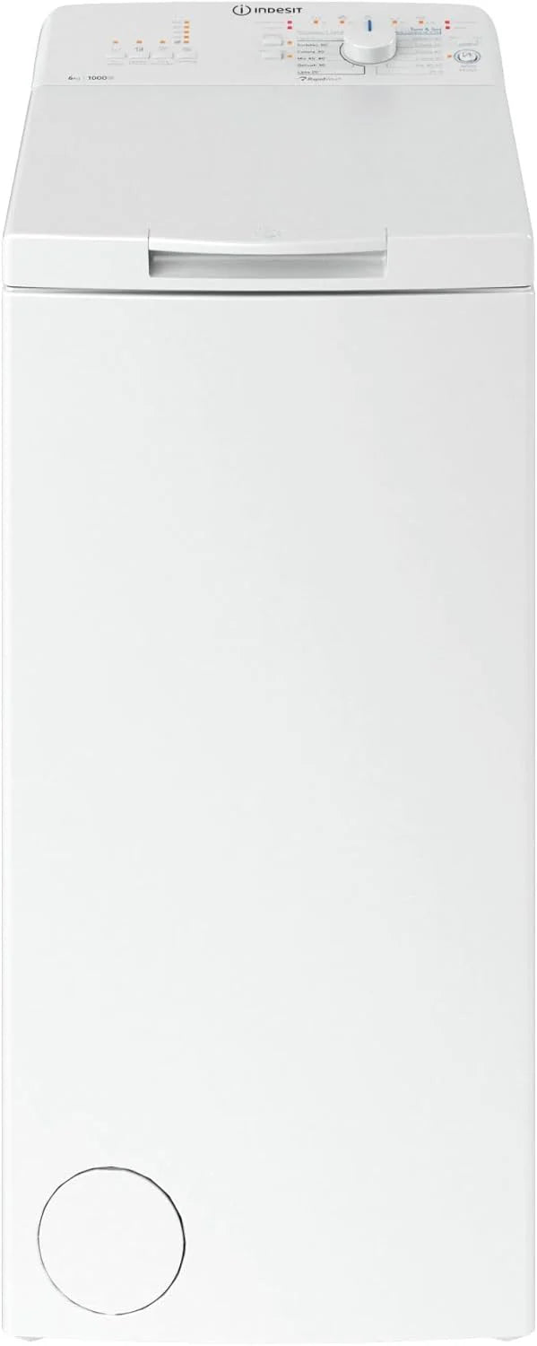 Indesit BTW L60400 IT wasmachine van boven opgeladen, 6 kg, klasse C, 60 cm, 1000 rpm, wit(klasse C)