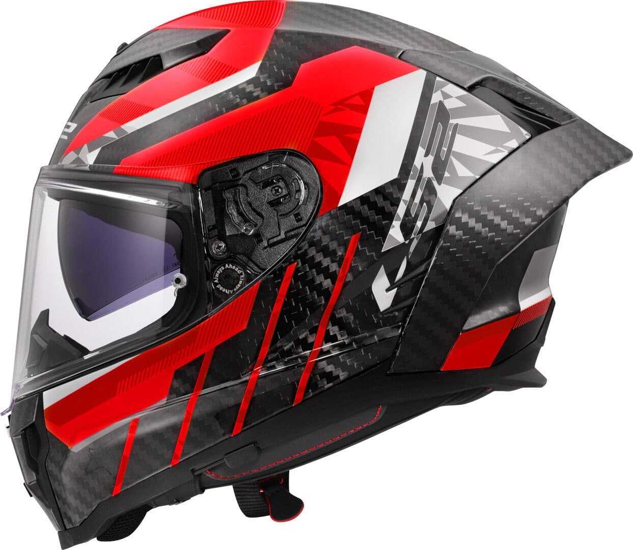 LS2 FF807 Dragon integraalhelm Trax rood(2XL)