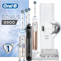 Oral-B 4210201182917 Genius 9900 Rose Gold Elektrische Tandenborstel met 2 Handstukken Aangedreven By Brown(Met 2e Handstuk/Roségoud-zwart.)
