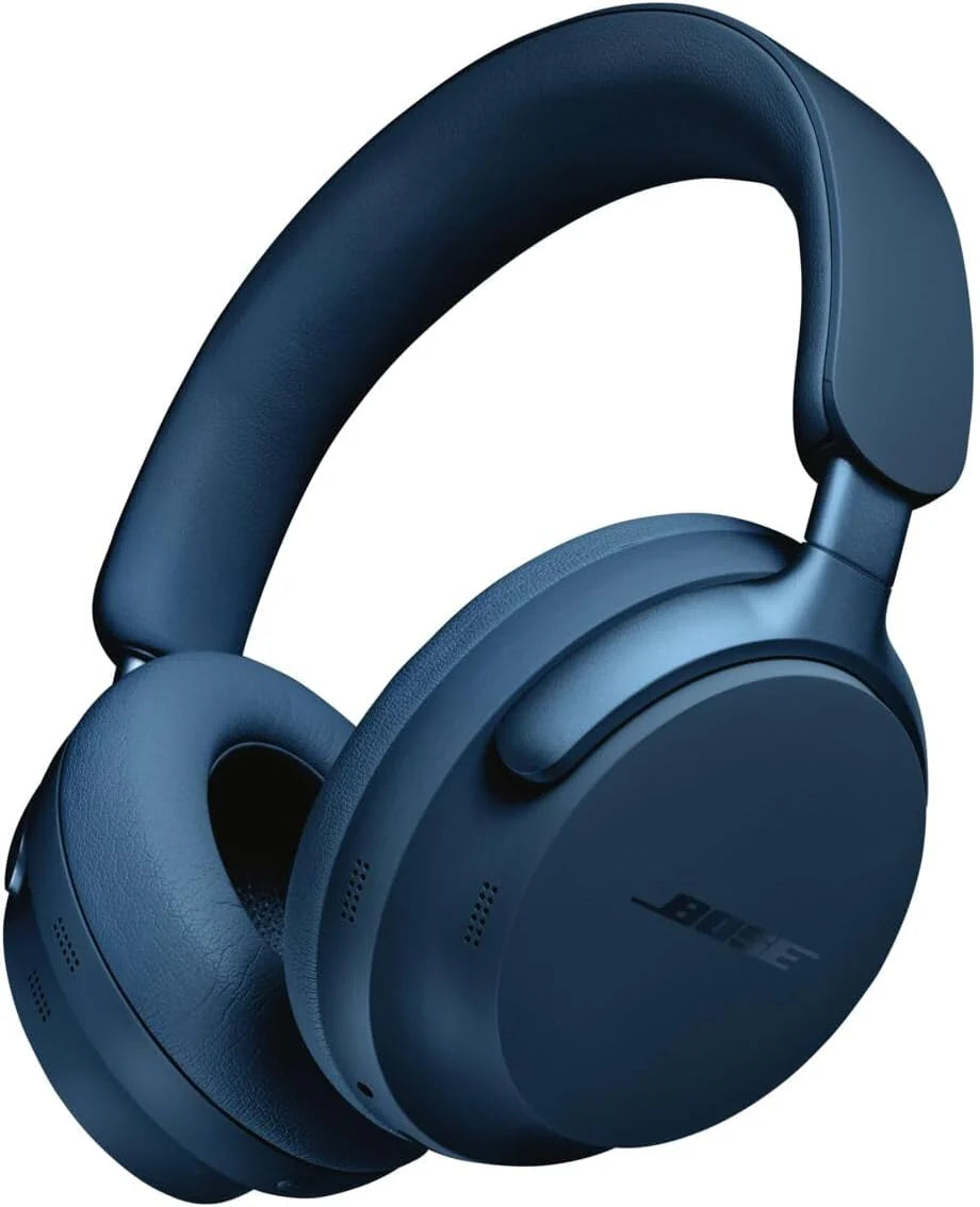 Bose QuietComfort Ultra Draadloze Noise cancelling-hoofdtelefoon met Spatial Audio, over-ear hoofdtelefoon met microfoon, afspeeltijd tot 24 uur, Zwart(Maanblauw)