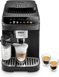 De'Longhi Magnifica Evo ECAM292.81.B, Volautomatisch Espressomachine met LatteCrema Technology Melkreservoir, met 7 One-Touch Recepten, Soft-Touch Bedieningspaneel, Instelbare Koffiesterkte, Zwart(Automatisch melkschuim, zwart)