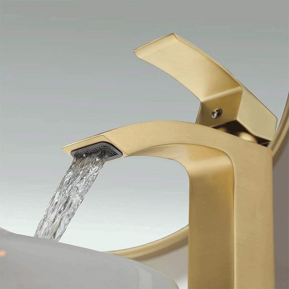 XANAYXWJ Waterval Wastafel Kraan Eengreeps Wastafelmengkraan Chroom Afwerking 305mm (170mm)